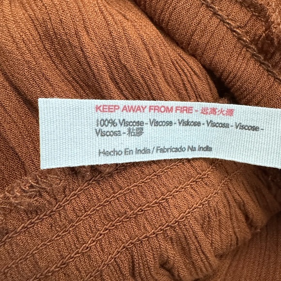 Free People See Ya There Mini Dress Dark Brown On Off Shoulder Bohemian Small - Picture 6 of 7